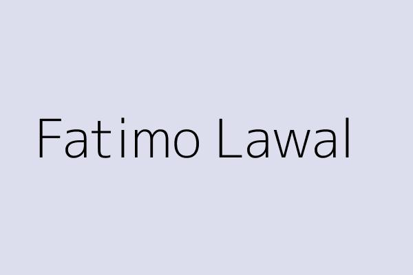 Fatimo Lawal